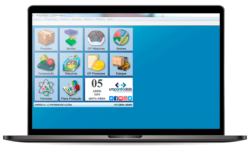 sistema para bloco k